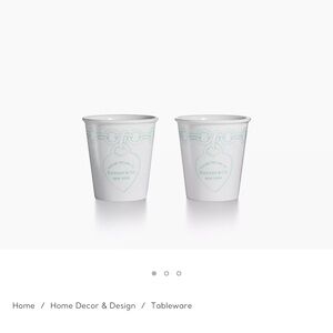 Tiffany Coffee Cups, set of two
